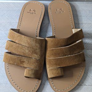 Women's Soft Suede Marc Fisher LTD Slide Sandals Size 7 M
